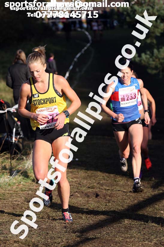 Senior womens National Cross Country Relay, Berry Hill Park, Mansfield. Photo:  David T. Hewitson/Sports for All Pics